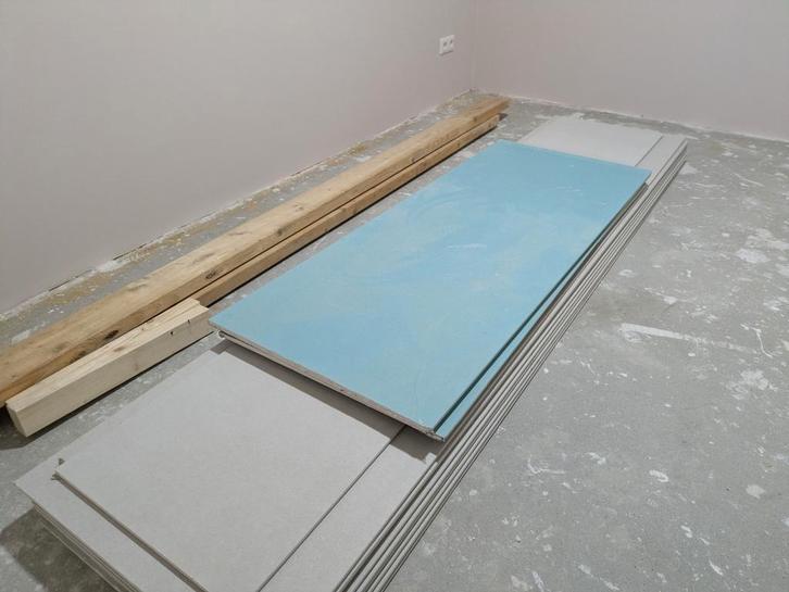 Gipsplaten 260/150 9 stuks, Doe-het-zelf en Verbouw, Platen en Panelen, Nieuw, Overige materialen, Minder dan 20 mm, Ophalen