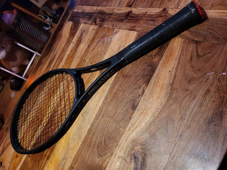 Wilson Pro Staff 97 v11.5 Countervail Tennisracket 315 gr L4, Sport en Fitness, Tennis, Zo goed als nieuw, Racket, Wilson, L4