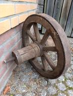 Antieke Karrenwiel doorsnee 43 cm, Ophalen