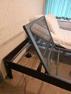 Auping origineel elektrisch verstelbaar 2 personen bed, Ophalen, Verstelbaar, Bruin, Tweepersoons