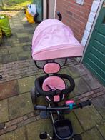 Driewieler met duwstang roze, Ophalen of Verzenden, Gebruikt