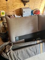 Zwart bed met Auping matrassen en nachtkastjes, Ophalen, Zwart, Tweepersoons, 180 cm