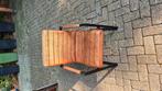 Eettafel stoel cognac kleurig, Huis en Inrichting, Stoelen, Ophalen, Zo goed als nieuw, Bruin, Eén