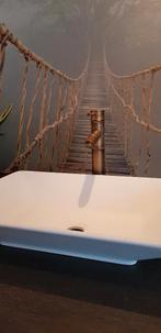 Wastafelkraan Waskom kraan Bamboe Jungle Brons Antiek Goud, Overige kleuren, Nieuw, Minder dan 100 cm, 25 tot 50 cm