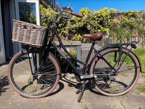 Popal meiden transportfiets met krat 28 inch, Fietsen en Brommers, Fietsen | Meisjes, Gebruikt, 26 inch of meer, Handrem, Versnellingen