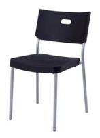 Te koop 7 stapelstoelen (Herman)(Ikea), Huis en Inrichting, Stoelen, Ophalen, Gebruikt, Zwart, Modern