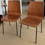 Vintage Auping Stoelen ‘Euroika’ Teak Multiplex/Metaal 1963, Ophalen, Gebruikt, Twee, Bruin
