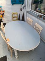 TE KOOP - Houten tafel met 4 stoelen, Huis en Inrichting, Tafels | Statafels, Ophalen, Gebruikt
