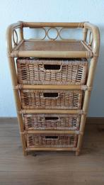 Rotan Ladekast, Huis en Inrichting, Kasten | Dressoirs, Ophalen, Overige materialen, Minder dan 50 cm, Gebruikt