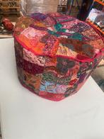 2st Mooie Patchwork Poefs, Ophalen, Minder dan 50 cm, Rond, Nieuw