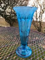 Davidson glas turquoise vaasje, Antiek en Kunst, Ophalen