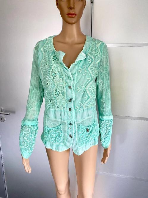 J338 Elisa Cavaletti maat S=36/38 vest vestje mint-groen, Kleding | Dames, Truien en Vesten, Zo goed als nieuw, Maat 36 (S), Groen