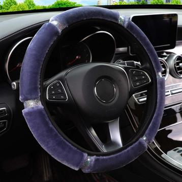 Grijze Glitter Auto Stuurhoes / Grijs Stuur Hoes Cover beschikbaar voor biedingen