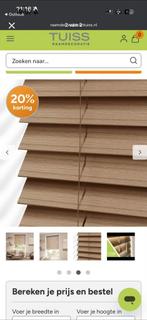 Lamellen op Maat - Perfecte Raambekleding, Huis en Inrichting, Stoffering | Gordijnen en Lamellen, Ophalen, Nieuw, Bruin, 100 tot 150 cm