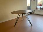 Ronde eettafel met aluminium poten (120cm), Ophalen, Gebruikt, 100 tot 150 cm, Rond