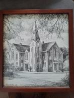 Tekening gereformeerde kerk Steenwijk, Antiek en Kunst, Kunst | Tekeningen en Foto's, Ophalen