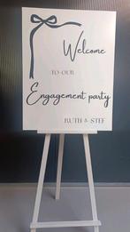 Welkomst bord bruiloft verloving feest Schildersezel, Ophalen of Verzenden