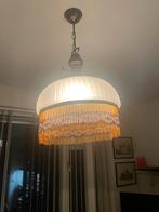 Vintage Hanglampen met Kraaltjes - Set van 2, Ophalen of Verzenden, Gebruikt, Glas, Minder dan 50 cm