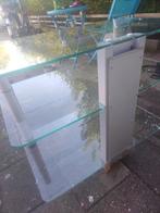 Glazen tv-tafel., Ophalen of Verzenden, Zo goed als nieuw