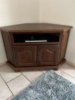 TV meubel / kast hoekmodel, Ophalen, Gebruikt, 100 tot 150 cm, Eikenhout