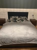 Ikea Malm bed 140x200 - zwart met lades + matras, Huis en Inrichting, Slaapkamer | Bedden, Ophalen, Gebruikt, Zwart, 140 cm