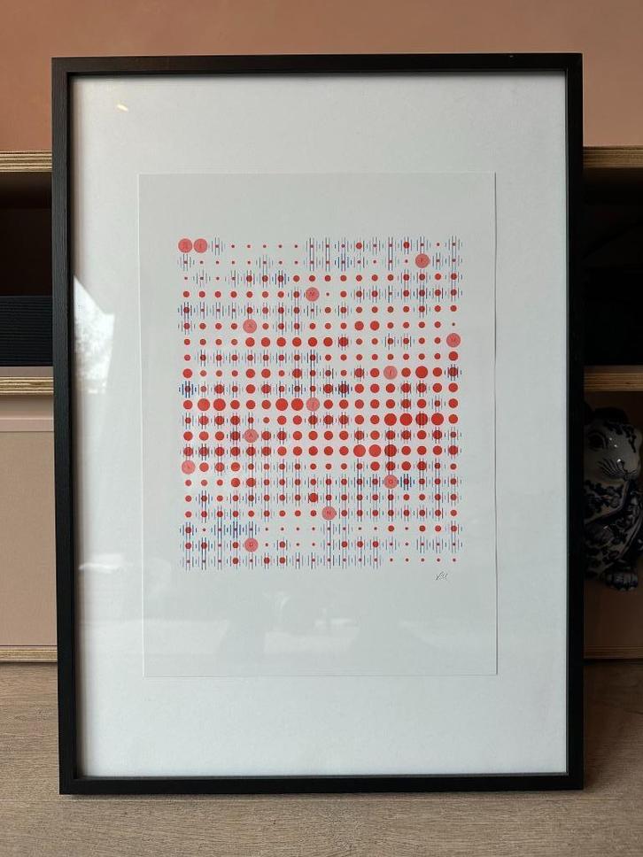 Amsterdam Weather Riso Print, Antiek en Kunst, Kunst | Litho's en Zeefdrukken, Ophalen of Verzenden