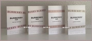 Burberryfor Her set 4 parfum samples proefjes testers beschikbaar voor biedingen