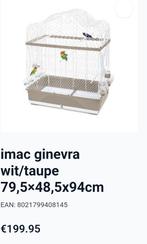 Prachtige vogel kooi wit crème groot, Ophalen, Zo goed als nieuw, Metaal, Vogelkooi