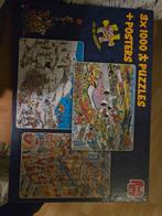 3 Puzzels van Jan van Haasteren - 3000 stukjes, Ophalen, 500 t/m 1500 stukjes, Zo goed als nieuw