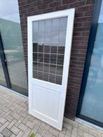 DEUR met glas in lood, Doe-het-zelf en Verbouw, Kozijnen en Schuifpuien, Gebruikt, Deurkozijn, 150 tot 225 cm, Hout