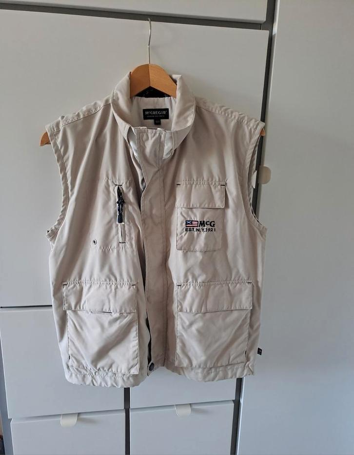 Beige creme zandkleurige lichte bodywarmer McGregor maat 164, Kinderen en Baby's, Kinderkleding | Maat 164, Zo goed als nieuw