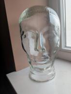 Vintage Glazen Mannequin Hoofd voor Koptelefoons, Ophalen of Verzenden