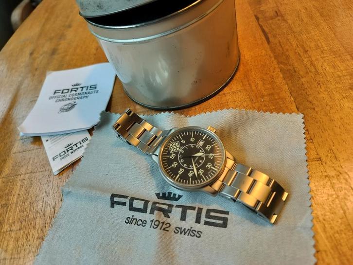 Zeldzaam Fortis Flieger Red Arrow Automatic horloge, Sieraden, Tassen en Uiterlijk, Horloges | Heren, Zo goed als nieuw, Overige merken