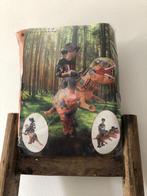 Opblaasbare Dino rijden Feestpak nieuw, Maat 52/54 (L), Carnaval, QCS, Nieuw