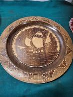 wandbord groot houtsnijwerk boot split, Ophalen of Verzenden, 'T Olde Gre-j, Info@toldegrej.nl, Endepoelstraat 20f Didam