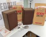1965 set Akai SW-127 Single 2 Way Speaker Speakers vintage, Audio, Tv en Foto, Luidsprekers, Overige merken, Gebruikt, Ophalen of Verzenden