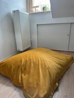 Zitzak oker/goud geel 130x105cm, Verzenden, Zo goed als nieuw, Geel
