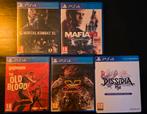 PS4 Games - Mortal Kombat, Mafia, Wolfenstein..., Vanaf 18 jaar, Vechten, 2 spelers, Ophalen of Verzenden