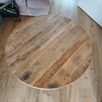 Mango houten eettafel 100cm nieuw met zwarte spinpoot  D, Rond, Ophalen of Verzenden, Zo goed als nieuw, Vijf personen of meer
