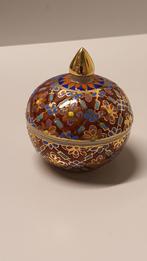 Vintage Thaise Porseleinen Benjarong-Pot met Deksel, Ophalen of Verzenden