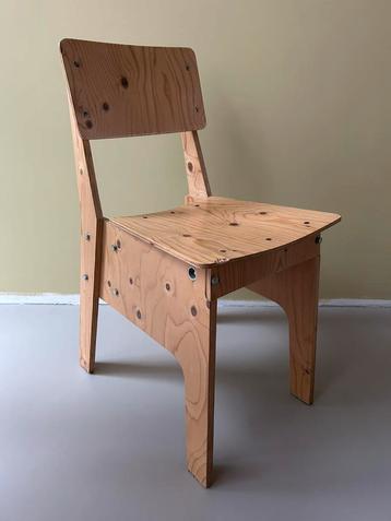 Piet Hein Eek PHE Crisis stoel eetkamerstoel blank hout beschikbaar voor biedingen