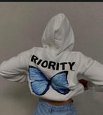 Priority vlinder grijze vest (M), Maat 38/40 (M), Verzenden, Priority, Zo goed als nieuw