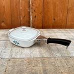 Pan Pyroflam hapjespan met deksel origineel Holland, Ophalen of Verzenden, Gebruikt, Overige materialen, Overige typen