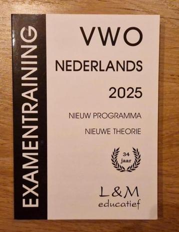 NIEUW boek Examentraining Nederlands VWO 2025 beschikbaar voor biedingen