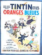 Kuifje ✅ Tintin et les oranges bleues ⭐ Hergé formaat 60x80, Ophalen of Verzenden, Kuifje, Zo goed als nieuw, Plaatje, Poster of Sticker