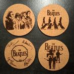 The Beatles Kurk Onderzetters - 9,5 cm, Huis en Inrichting, Ophalen of Verzenden, Nieuw, Glas of Kopje