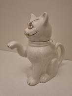 Witte poezentheepot met gouden accenten, Ophalen of Verzenden, Zo goed als nieuw, Porselein, Overige typen