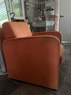 Oranje fauteuil, Huis en Inrichting, Fauteuils, Ophalen, Gebruikt, Stof, 75 tot 100 cm