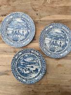 Set van 3 vintage Ironstone borden – Lente & Herfst– England, Ophalen of Verzenden