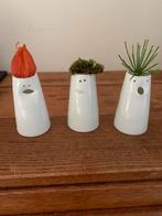 Spin porselein gezichts vaasjes, Ophalen of Verzenden, Zo goed als nieuw